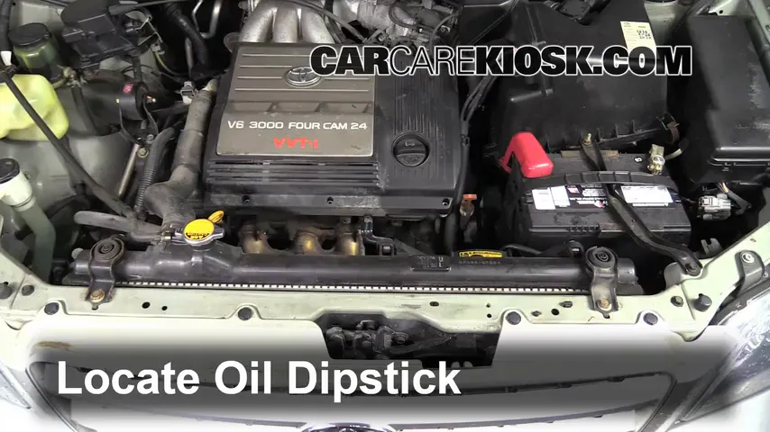2001 Toyota Highlander 3.0L V6 Oil Check Oil Level